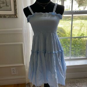 ALTAR’D STATE cute summer baby blue sundress